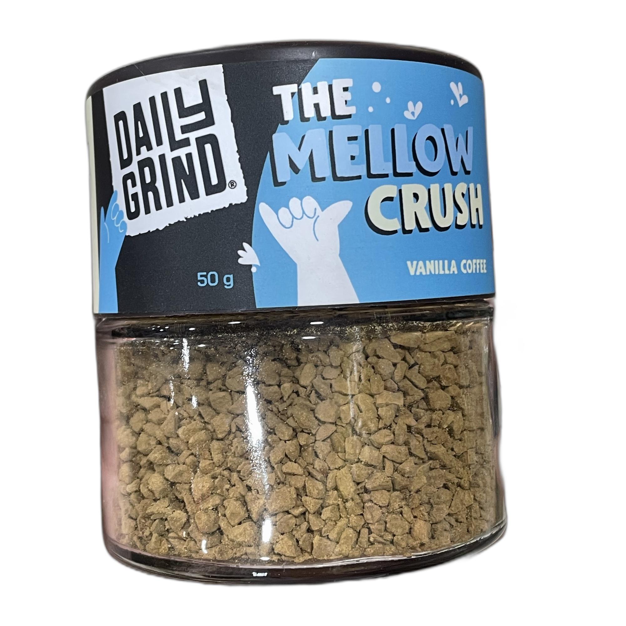DAILY GRIND Vanilla Instant Coffee Powder 50g | Freeze-Dried Pure Arabica Coffee Granules | For Mochas, Espresso, Cappuccino, Latte, Frappes | Medium Roast Hot & Cold Coffee (25 Cups)