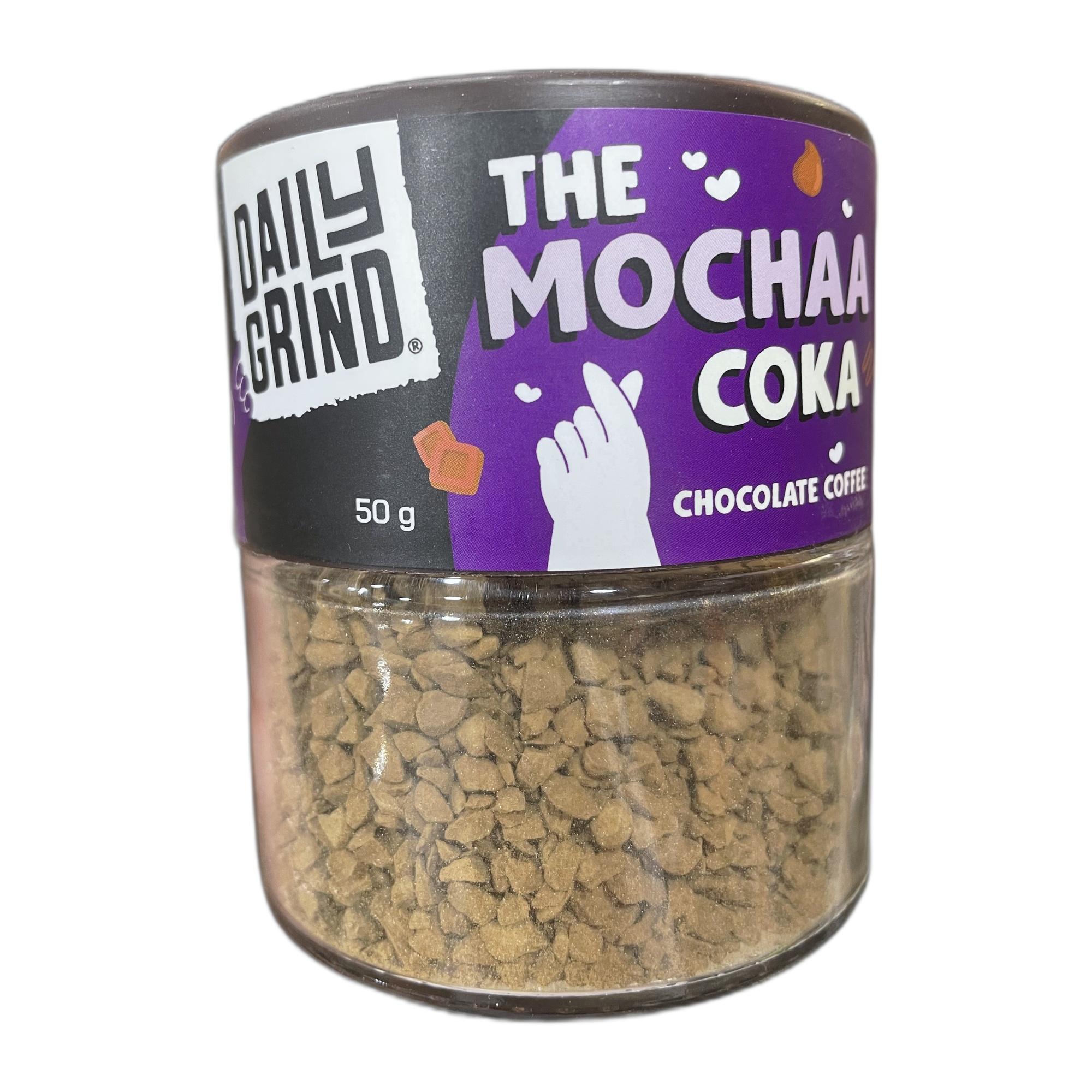 Tapper Tea: DAILY GRIND Mochaa Coka Chocolate Coffee Powder | Freeze-Dried Pure Arabica Coffee Granules | Hot & Cold Brews Perfect for Mochas, Espresso, Cappuccino, Latte, Frappes | Make - 25 Cups