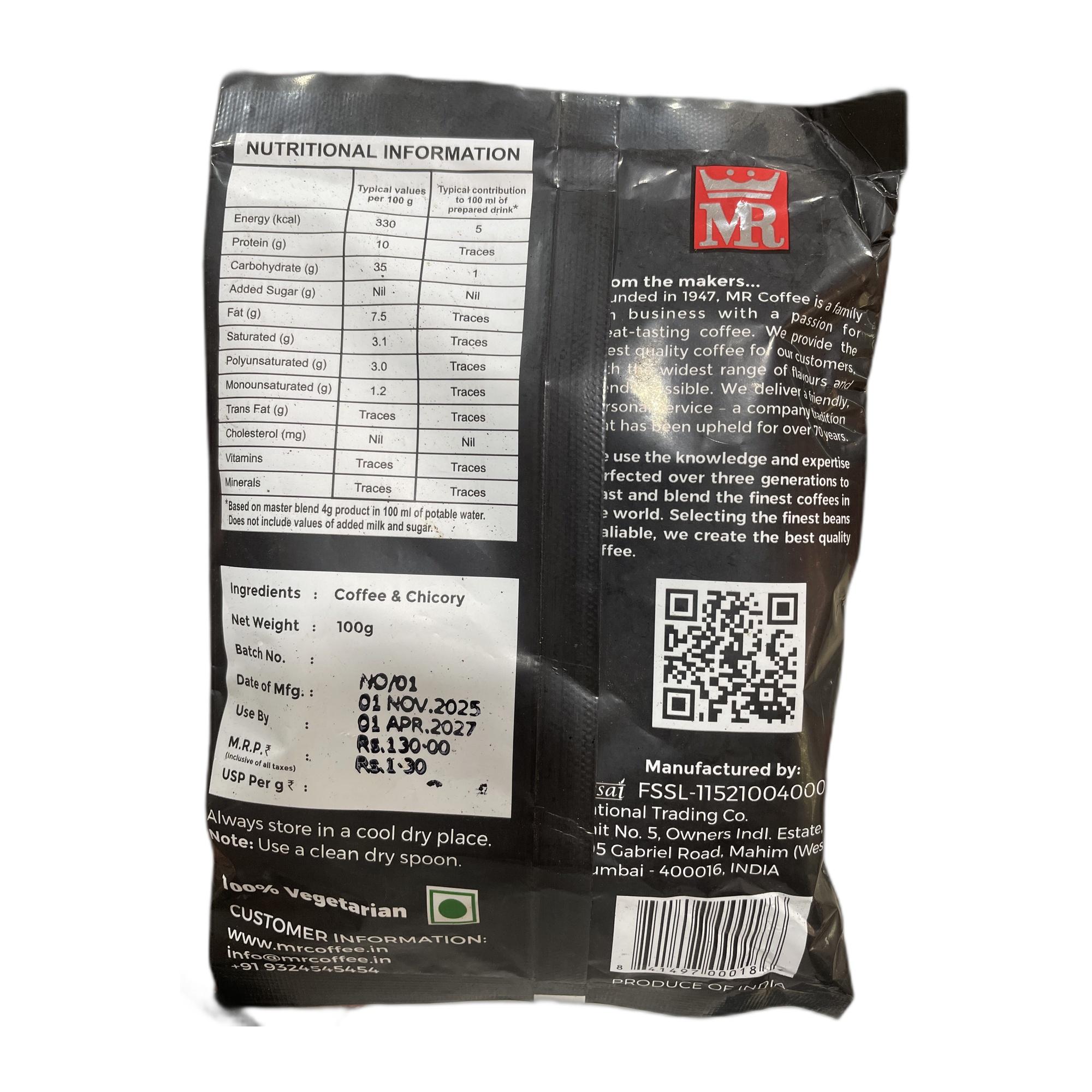 MR Master Blend Original Filter Coffee 100 gm