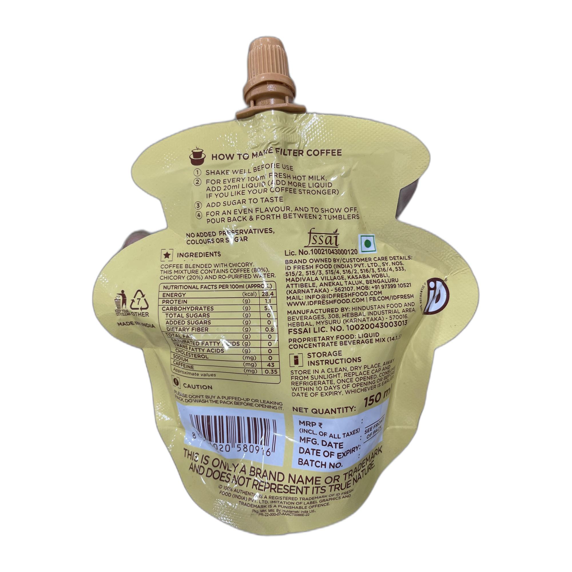 iD Fresh Instant Filter coffee (Bold) 150ml
