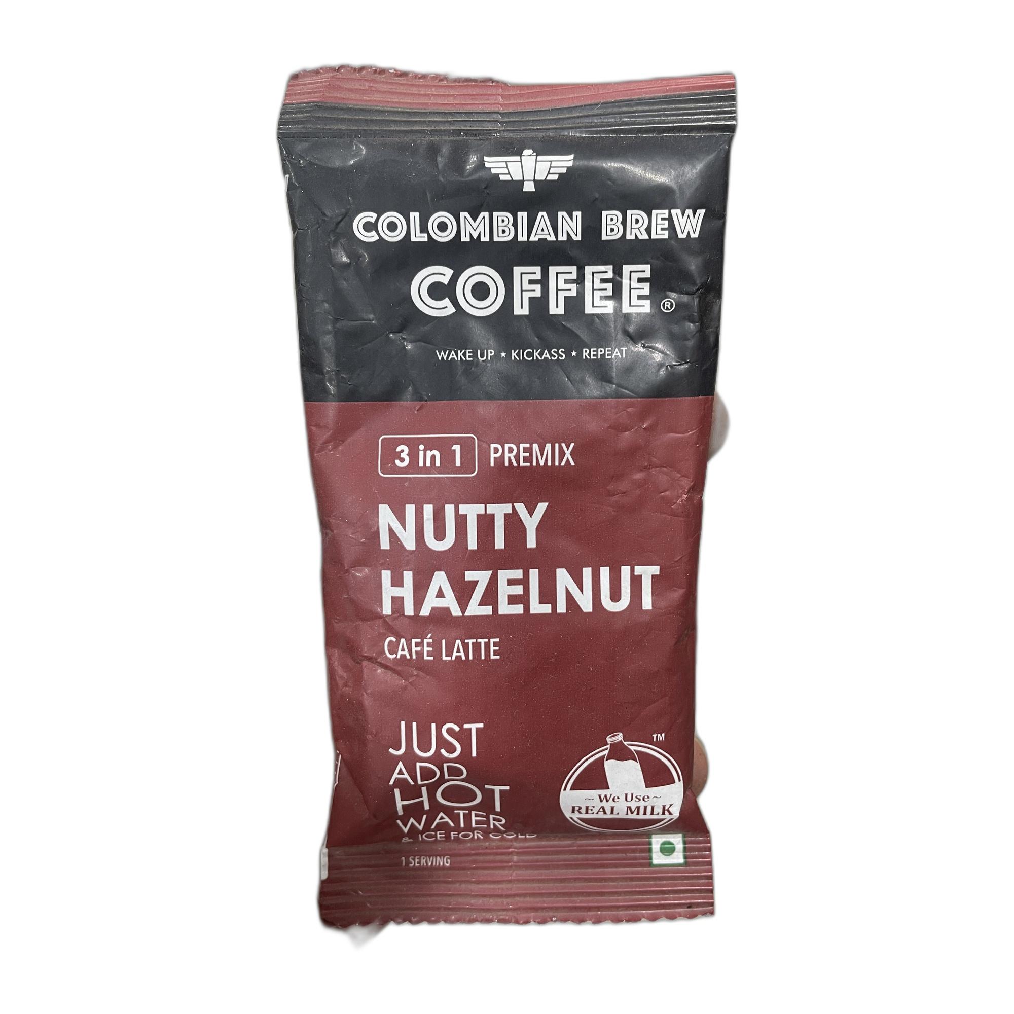 Tapper Tea: Colombian Brew Hazelnut Café Latte, Instant Coffee Powder Pre-mix (3 in 1)