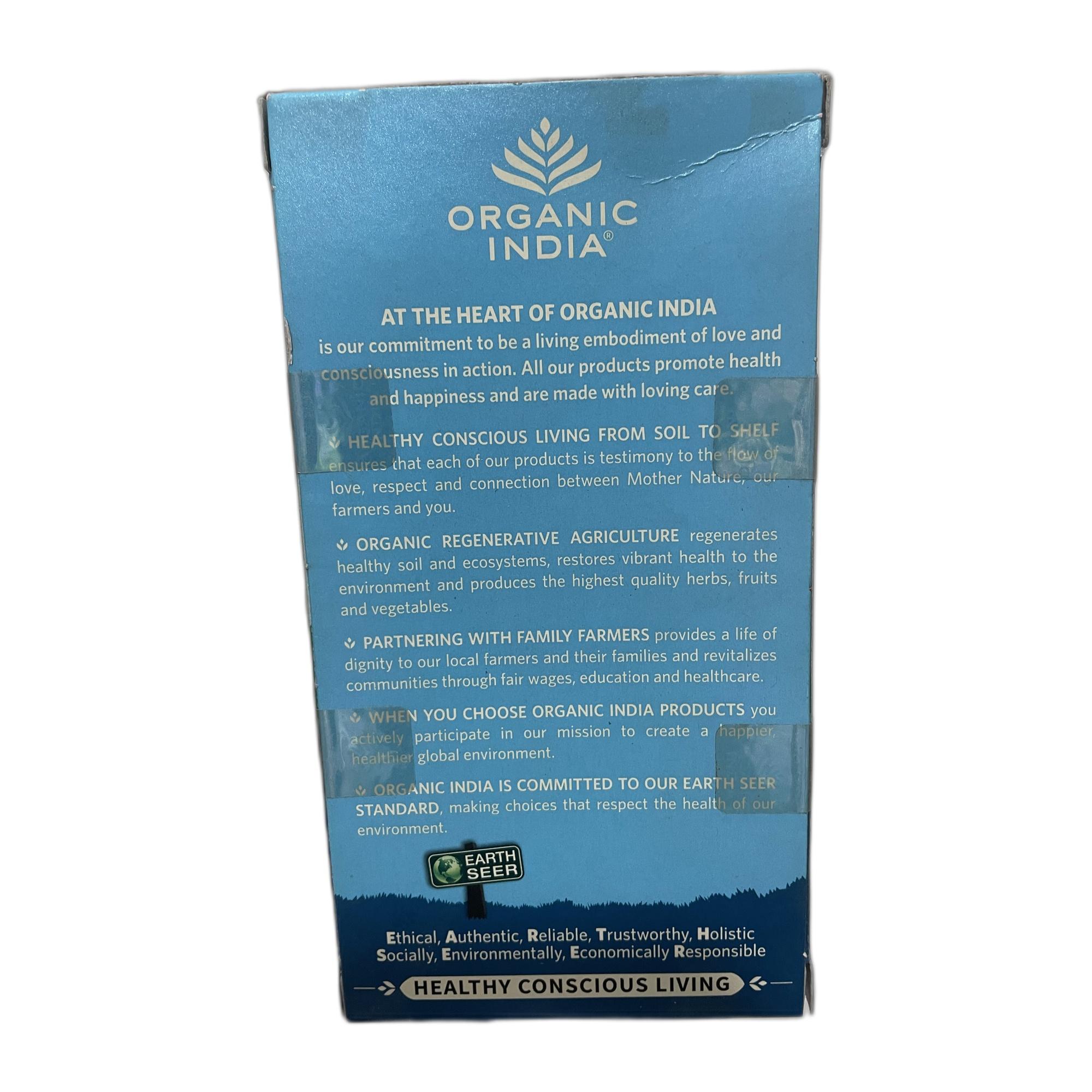 Organic India Tulsi Detox Kahwa - 25 Tea Bags, Helps Improve Digestion & Detoxification, Rich in Antioxidants, Made with Tulsi, Ginger, Clove, and Green Tea