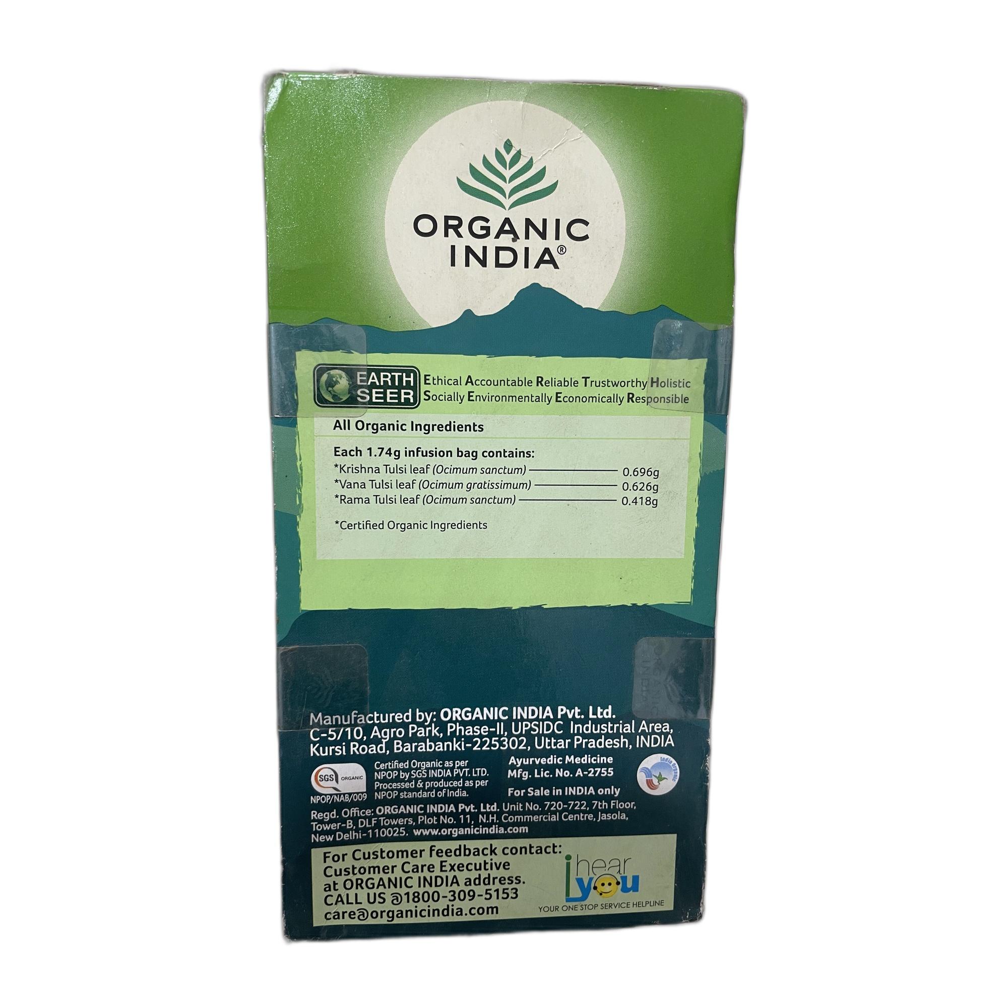 Tapper Tea: Organic India Tulsi Tea Original - 25 Tea Bag (Pack of 1)