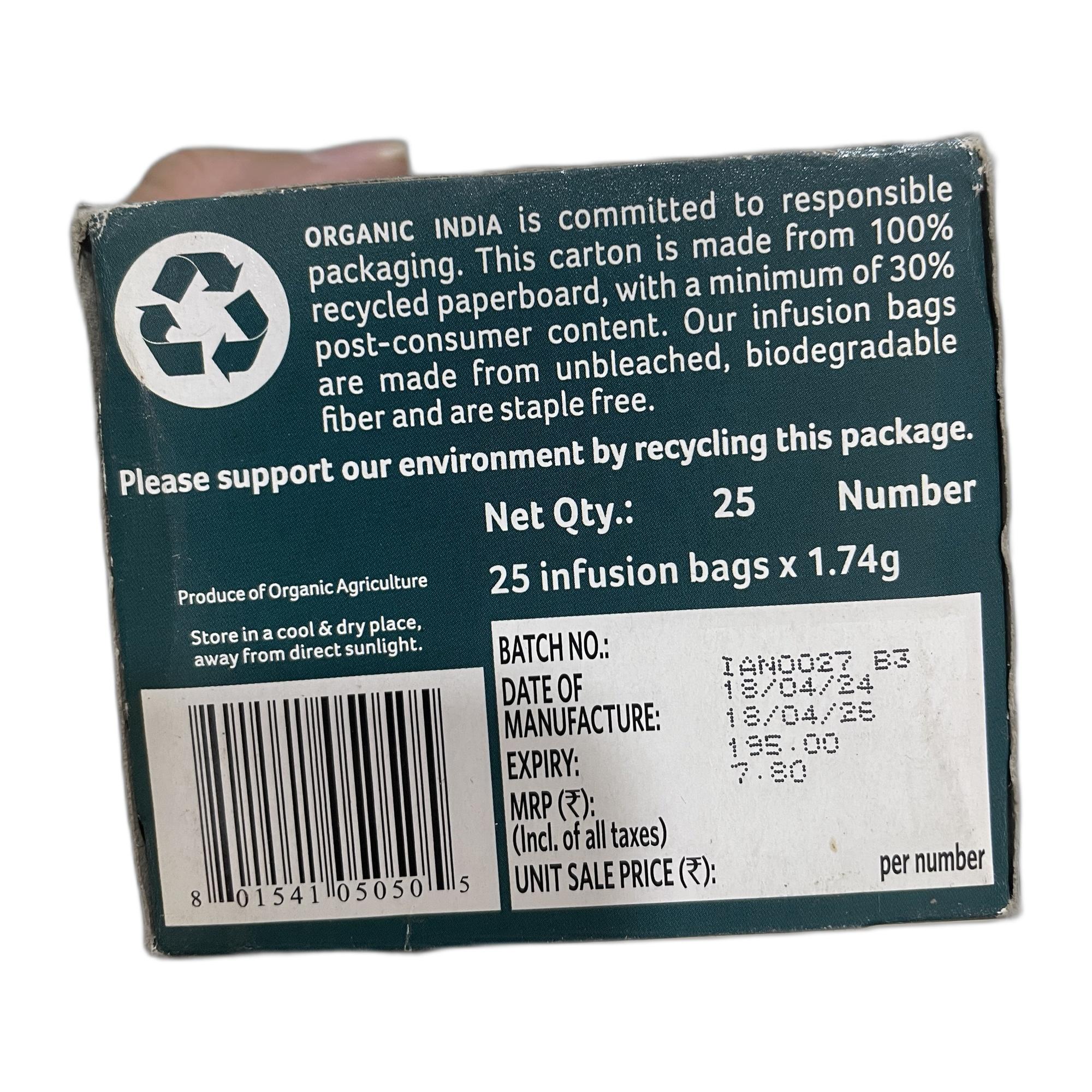 Organic India Tulsi Tea Original - 25 Tea Bag (Pack of 1)
