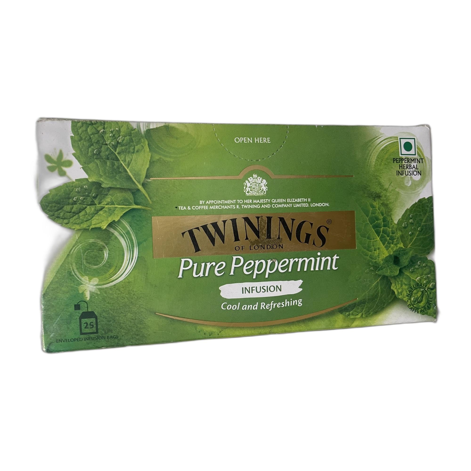 Tapper Tea: Twinings Pure Peppermint Tea Bags, 25 x 2 g (50g)