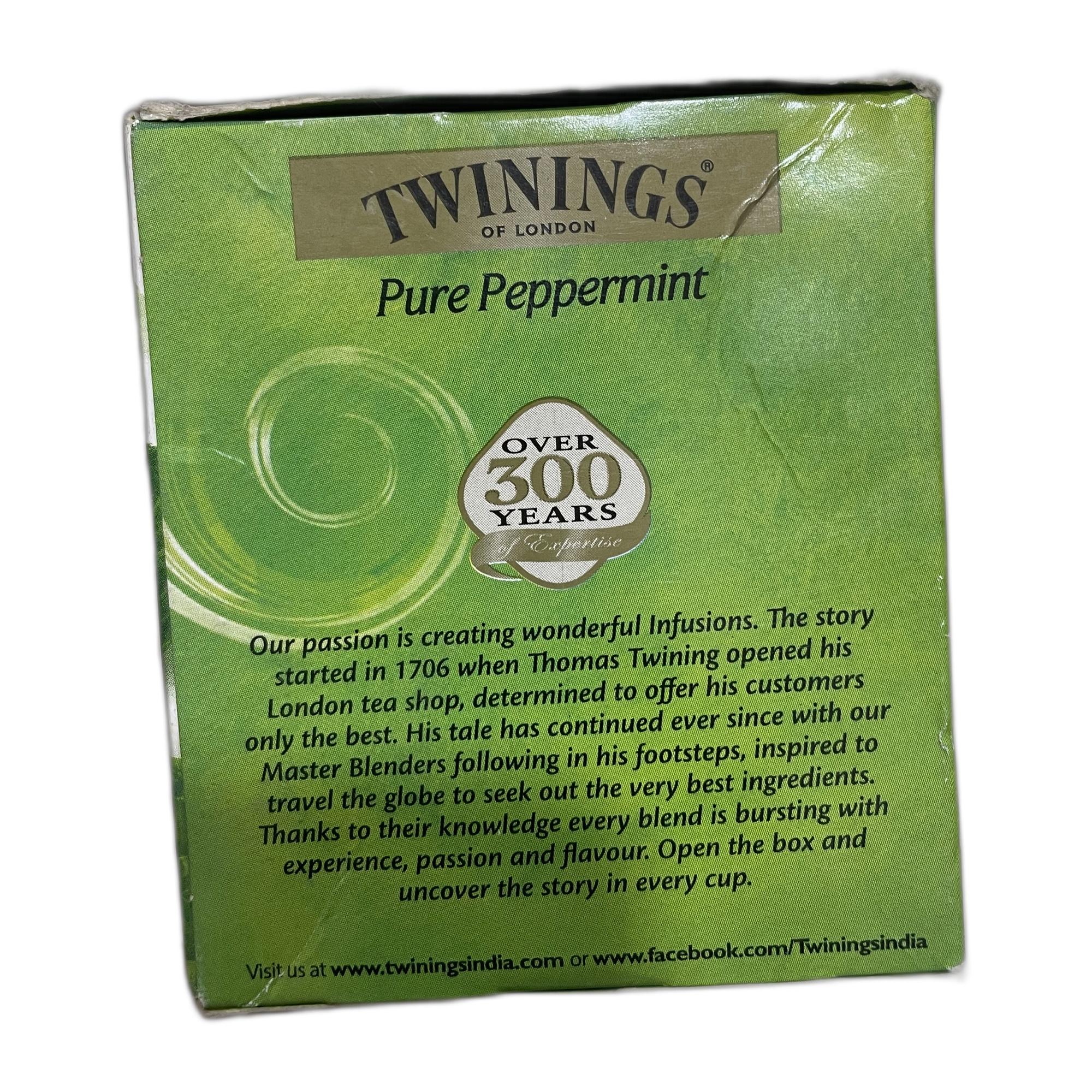 Twinings Pure Peppermint Tea Bags, 25 x 2 g (50g)