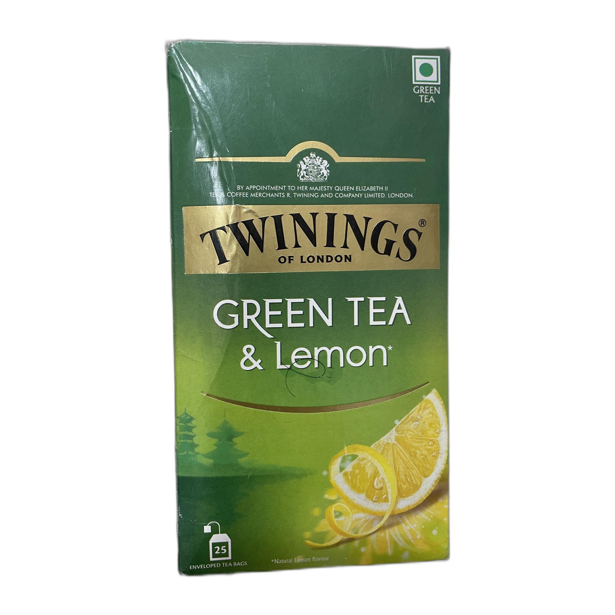Tapper Tea: Twinings Green Tea & Lemon, 25 Teabags, Green Tea, Deliciously Sweet & Tangy Lemon, 50 Grams