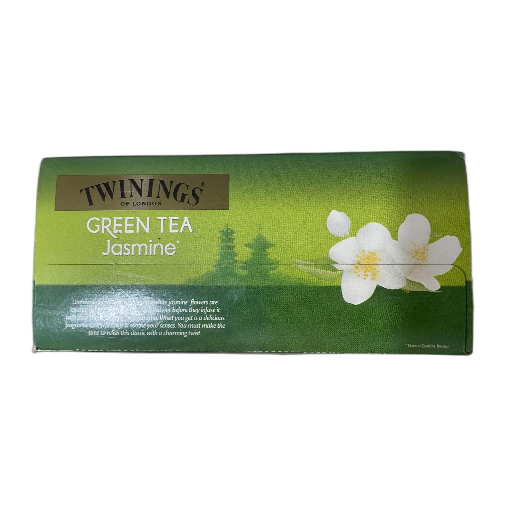 Twinings Green Tea Jasmine, 25 Teabags| Pack of 1| Perfectly Balanced & Refreshing Taste| Low Calorie| Handpicked Green Leaves| Enjoy a Hot Cup of Tea (50g)