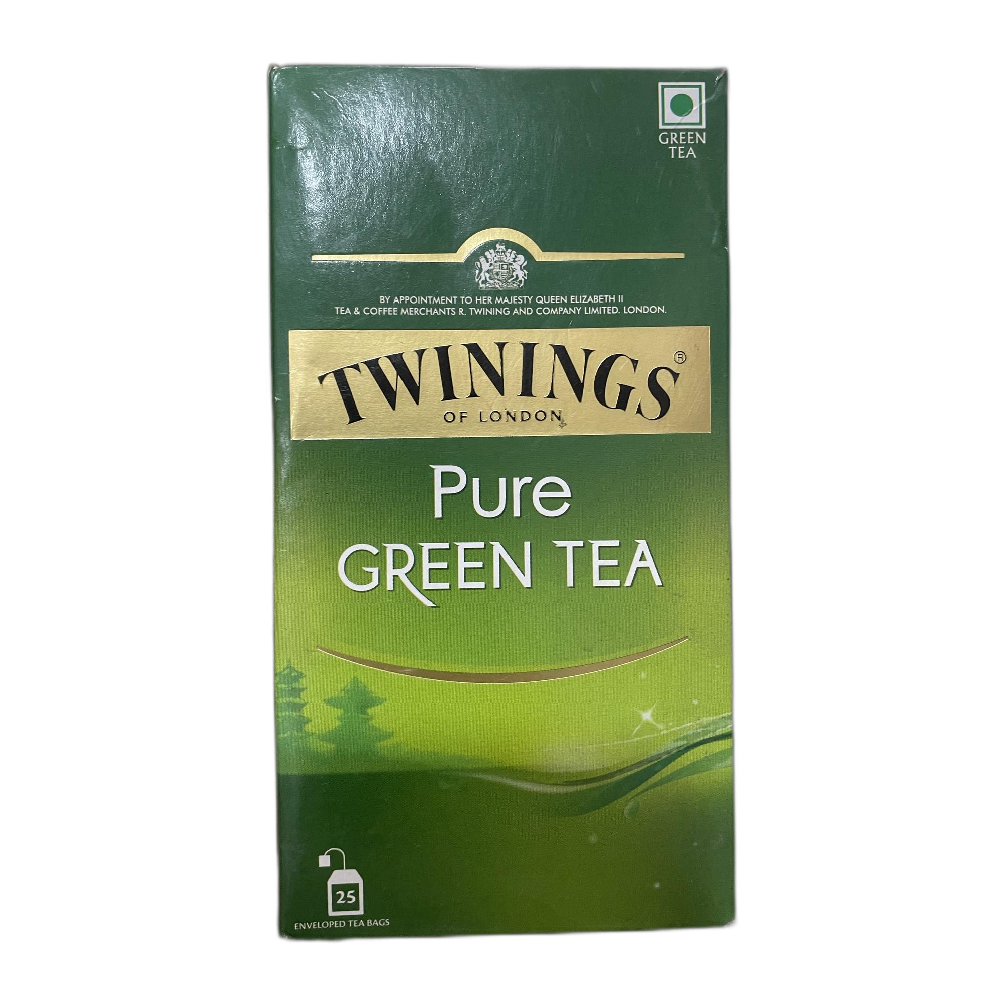 Tapper Tea: Twinings Pure Green Tea Jasmine, 25 Tea Bags| Pack of 1| Perfectly Balanced & Refreshing Taste| Low Calorie| Handpicked Green Tea Leaves| Enjoy a Hot Cup of Tea (50g)
