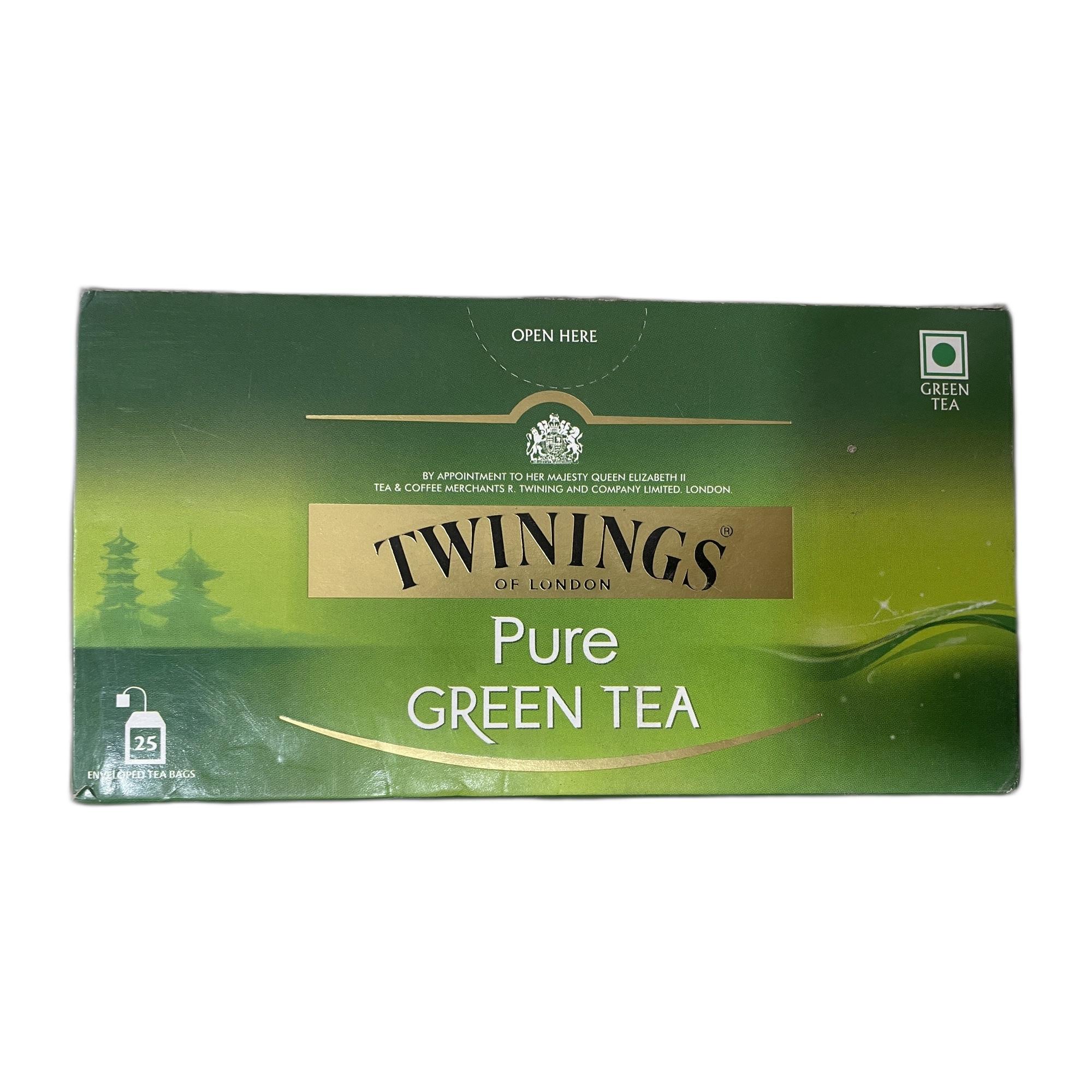 Twinings Pure Green Tea Jasmine, 25 Tea Bags| Pack of 1| Perfectly Balanced & Refreshing Taste| Low Calorie| Handpicked Green Tea Leaves| Enjoy a Hot Cup of Tea (50g)