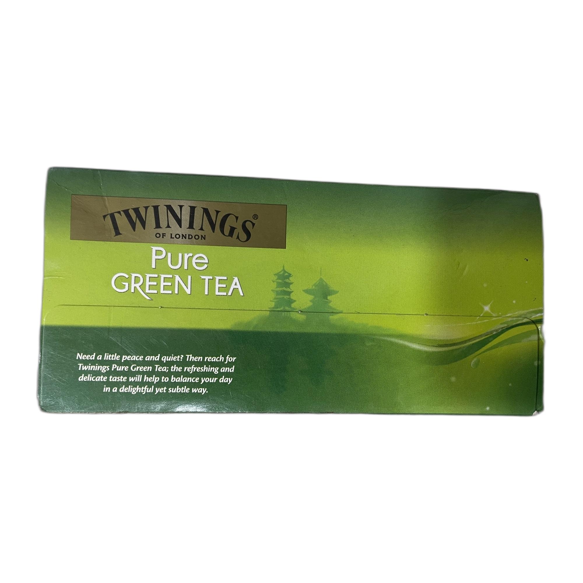 Twinings Pure Green Tea Jasmine, 25 Tea Bags| Pack of 1| Perfectly Balanced & Refreshing Taste| Low Calorie| Handpicked Green Tea Leaves| Enjoy a Hot Cup of Tea (50g)