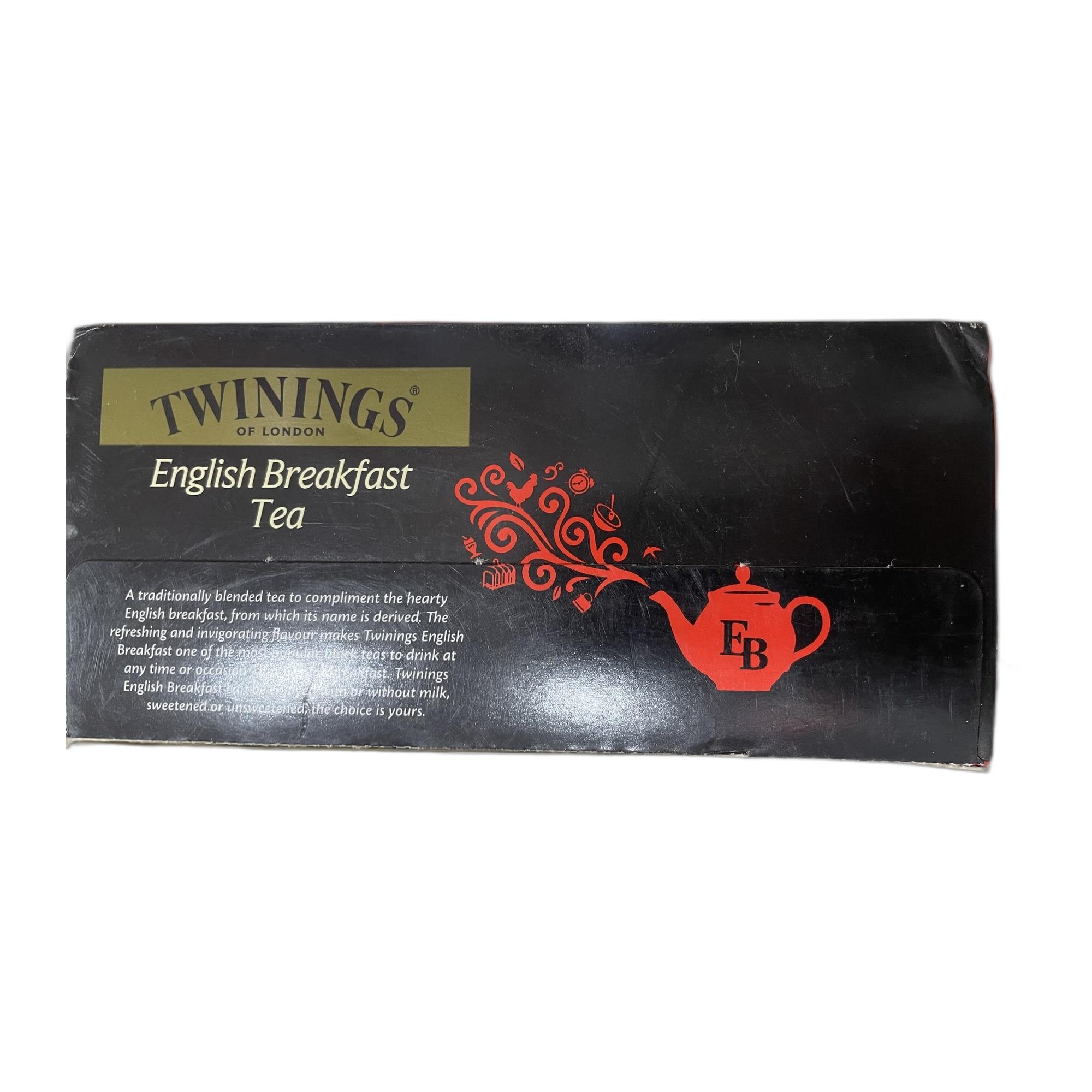 Twinings English Breakfast Tea, 25 Teabags, Premium Black Tea, English Classic Range, Medium Strength, Rich Flavour, 50 gm