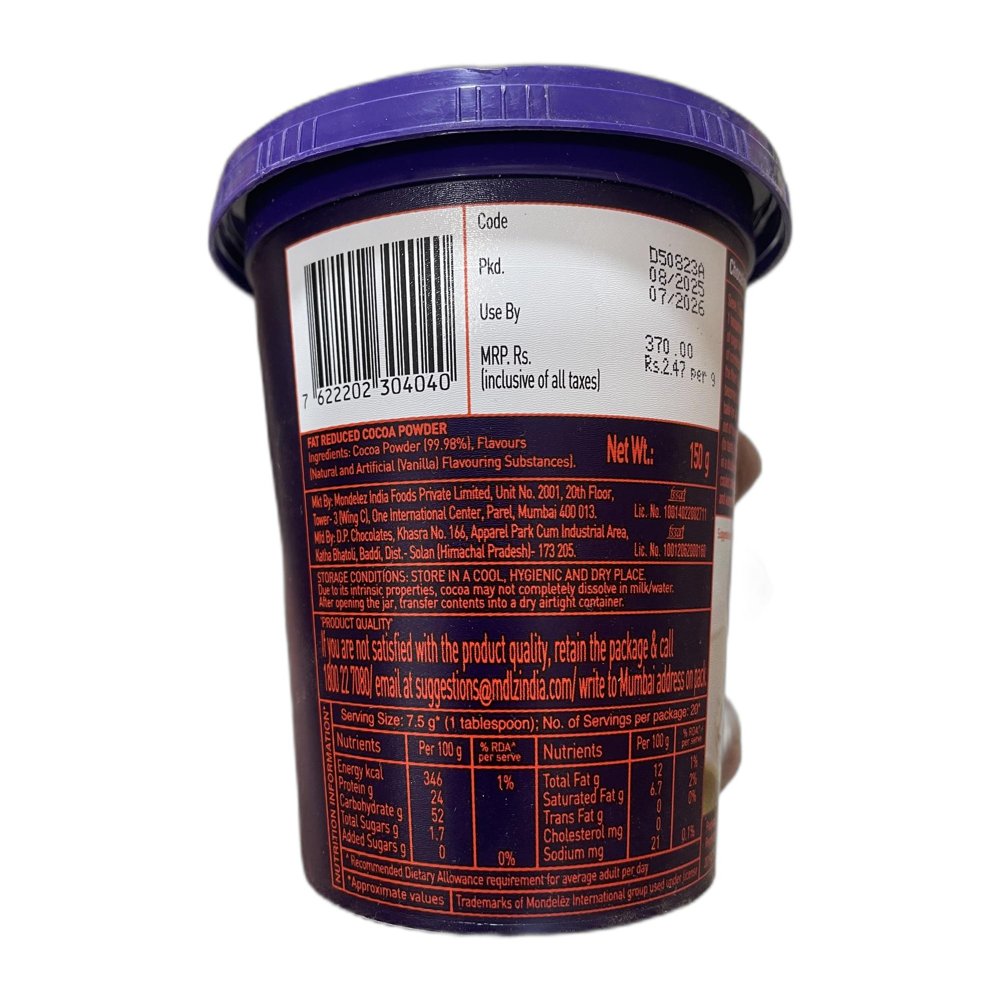Cadbury Cocoa Powder Mix, 150g