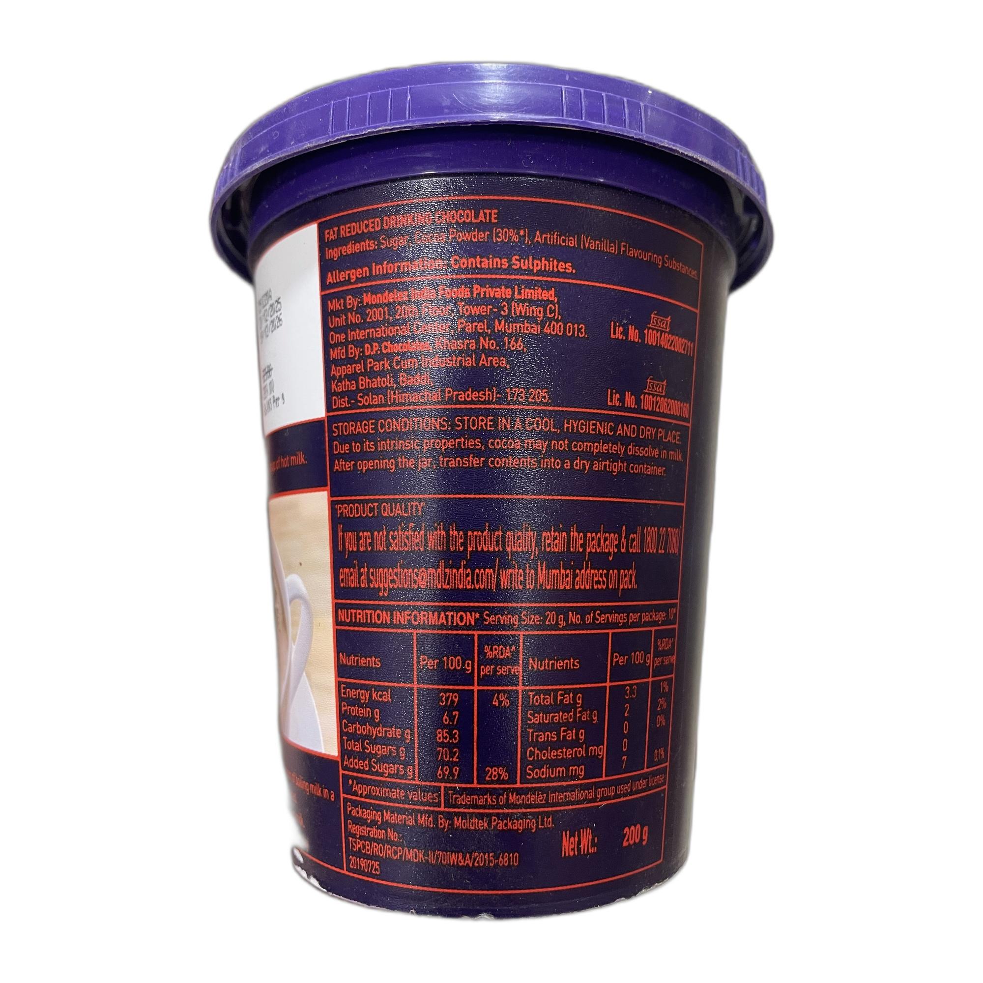 Cadbury Original Drinking Hot Chocolate, 200g