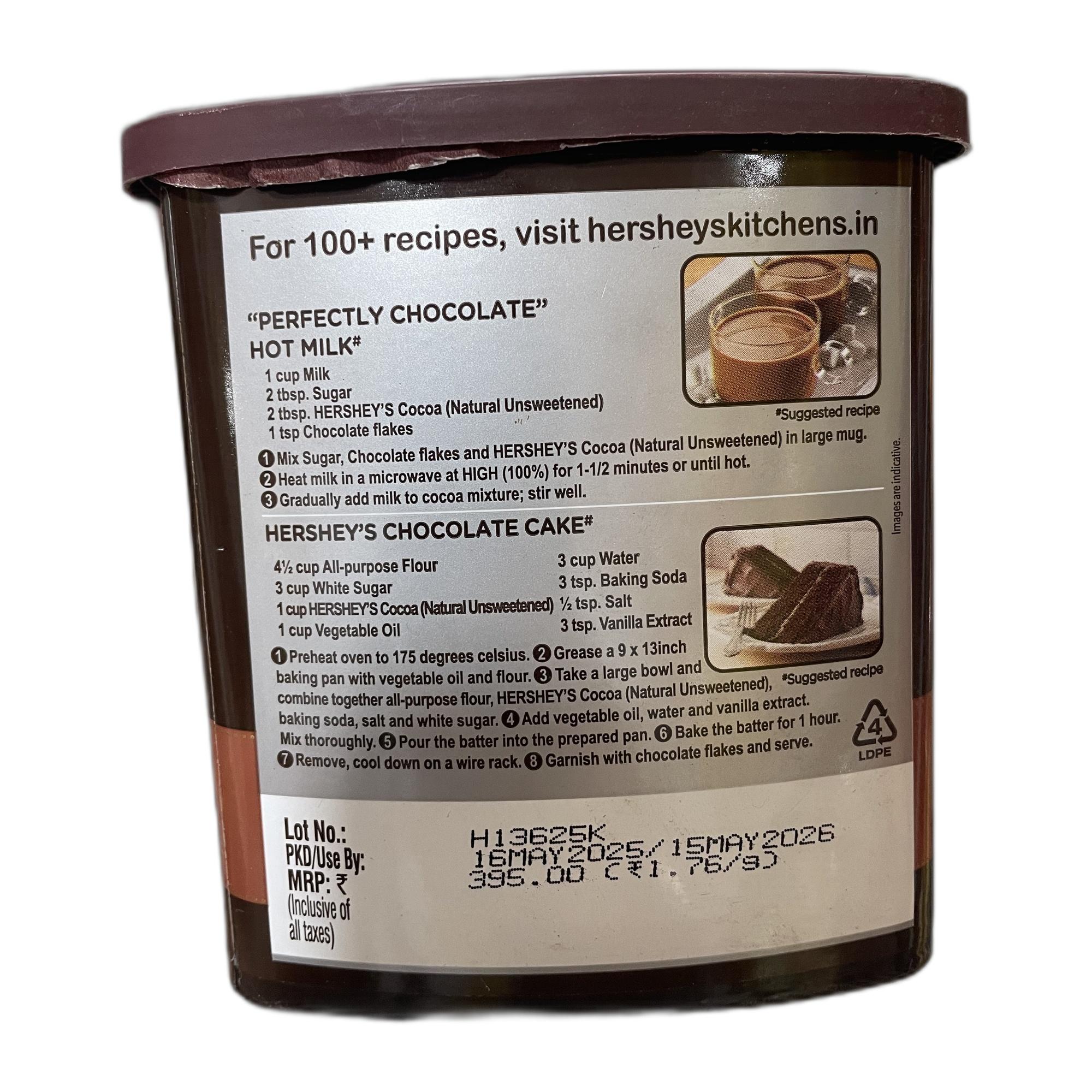 Hershey's 100% Cocoa Powder, 225g
